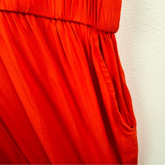 Kenneth Cole Orange Sleeveless Surplice Dress Size 2X - Picture 12 of 16